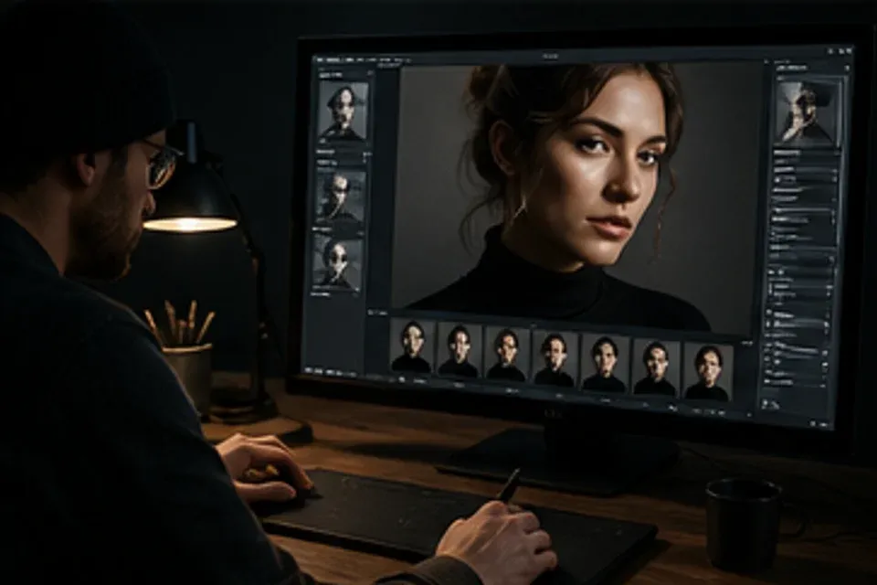 Retouch select workflow